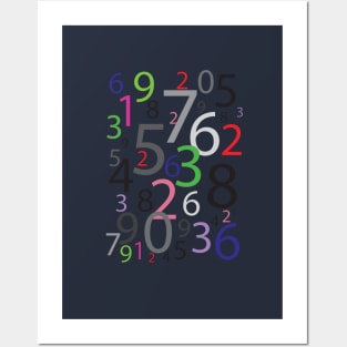 Numbers pattern Posters and Art